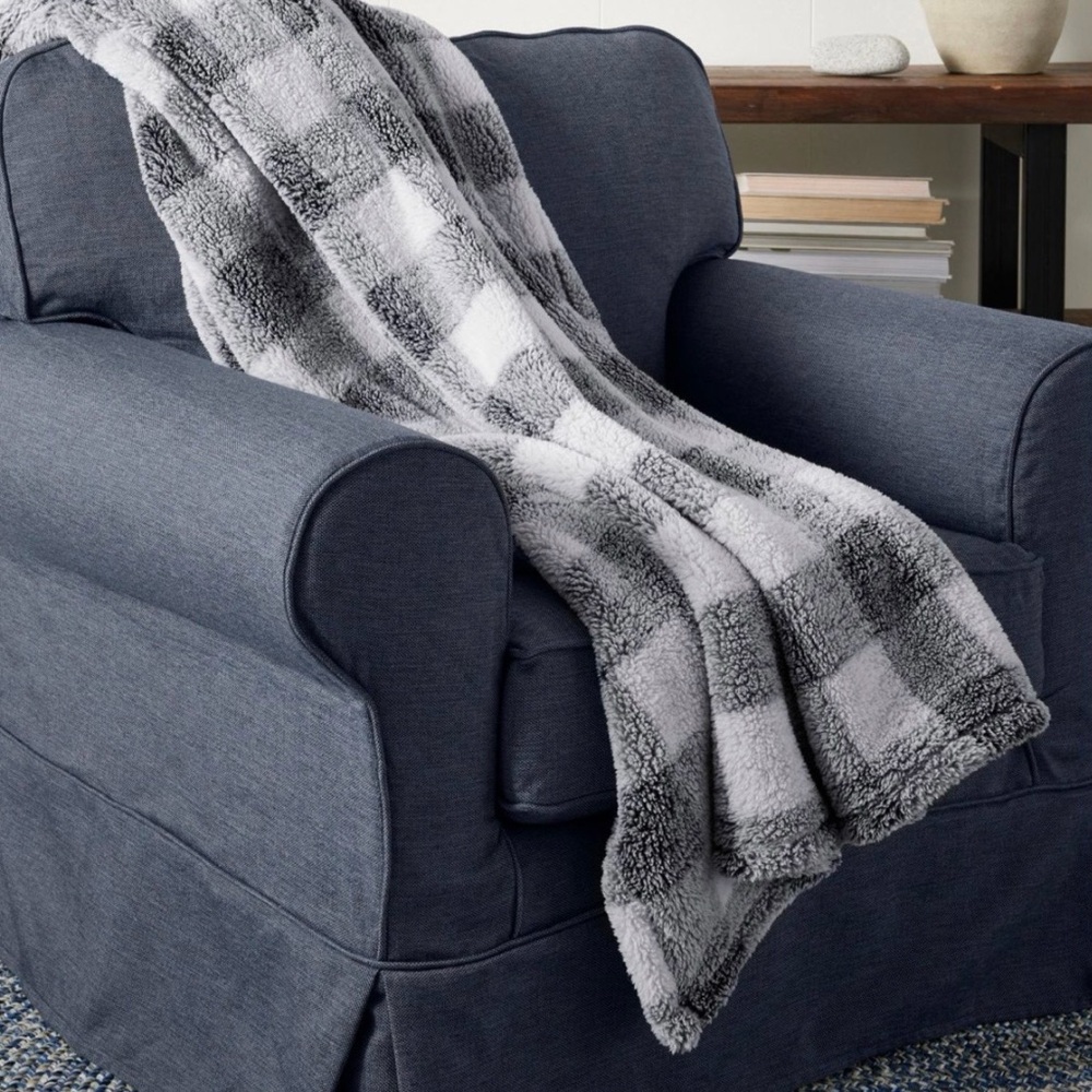 L.L. Bean Cozy Plush Throw, Plaid